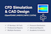 cfd simulation using openfoam, ansys, or mfix
