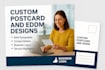 design an elite postcard, direct mail eddm, recipe card
