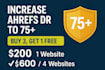 increase ahrefs domain rating DR to 75 with safe backlinks