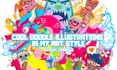 create cool doodle illustrations in my art style