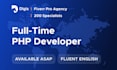 provide a full time php developer
