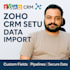 zoho CRM with deals and fields
