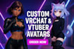 create a custom vrchat avatar anime 3d furry nsfw vr chat avatar 3d vtuber model
