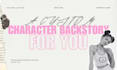 create the backstory of your oc