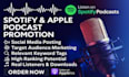 do organic podcast promotion on spotify and apple podcasts
