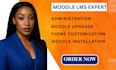 design and upgrade moodle lms website moodle course customization moodle