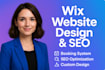 design a professional german wix website booking, SEO full customization