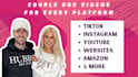 create couple ugc videos for tiktok, instagram, and ads