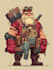 draw 2d game character illustration
