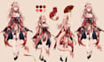 draw character reference sheet design vtuber ref sheet in anime style nsfw art