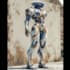do cyberpunk, sci fi, robot, mecha character concept art