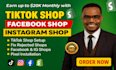 do facebook shop, tiktok shop, instagram shop, fix meta pixel, shopify marketing