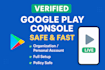 assist you in creating and verifying your google play console