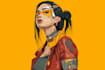 draw cyberpunk pop art portrait