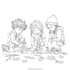 draw cute children coloring book pages1