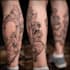 create a tattoo design for leg sleeve