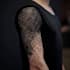 create sleeve tattoo design in geometric style