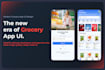 blinkit style grocery app UI design on figma