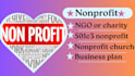 create 501c3 nonprofit registration documents and charity business plan setup
