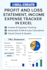 create professional profit loss statement income expense tracker in excel