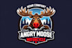 illustrate angry moose logo