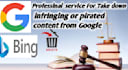 remove defamation, infringing and copyright content from google search by dmca