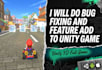 fix unity bugs, errors, and game physics issues