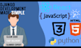 do python , django and full stack web development