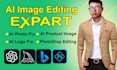 fix ai image, art,  flaws, logo with pro editing like magic