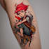make comic cartoon anime tattoo design