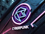 create a custom cyberpunk logo design