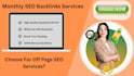 create high quality off page SEO backlinks monthly