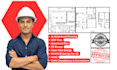 draw, stamp architectural 2d floor plan mep houseplan permit blueprint draftman