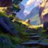 create a custom 2d environment art and background art