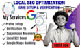 verify google business profile fix gmb suspension, setup and optimize gmb