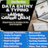 virtual assistant for data entry, typing, arabic, urdu, hindi, english
