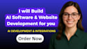 build ai web application, software development, website development