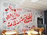create wall art mural decal wallpaper graffiti wallpaper for school business