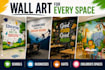 design custom wall murals, wallpaper and decals for your space