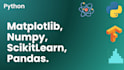 do python, numpy, pandas,scikit learn and matplotlib