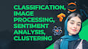 do classification, clustering, image processing, sentiment analysis tasks