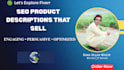write seo product descriptions and e commerce copy that sell