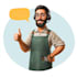 make a cartoon potrait headshot avatar from photo
