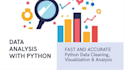 do python data analysis, cleaning and visualization