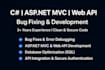 fix c sharp asp net mvc and web API bugs