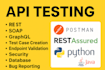do API testing and database validation
