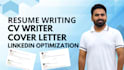 write and update your resume, CV, cover letter and optimize linkedin profile