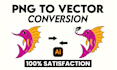 convert logo, redraw image, png to vector, recreate files