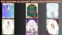 design elegant wedding invitation and videos