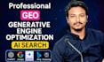 generative engine optimization GEO for chatgpt results and ai search